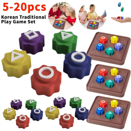 5/20 Dice Gonggi Jack Stone Pebbles Set Funny Gonggi Korean Game Traditional Play Game Hand Eye Coordination Training Board Game